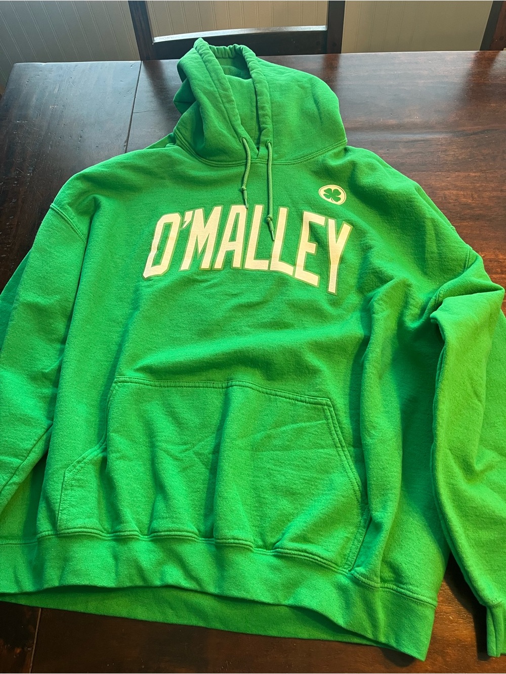 Men's Green Pullover Hoodie